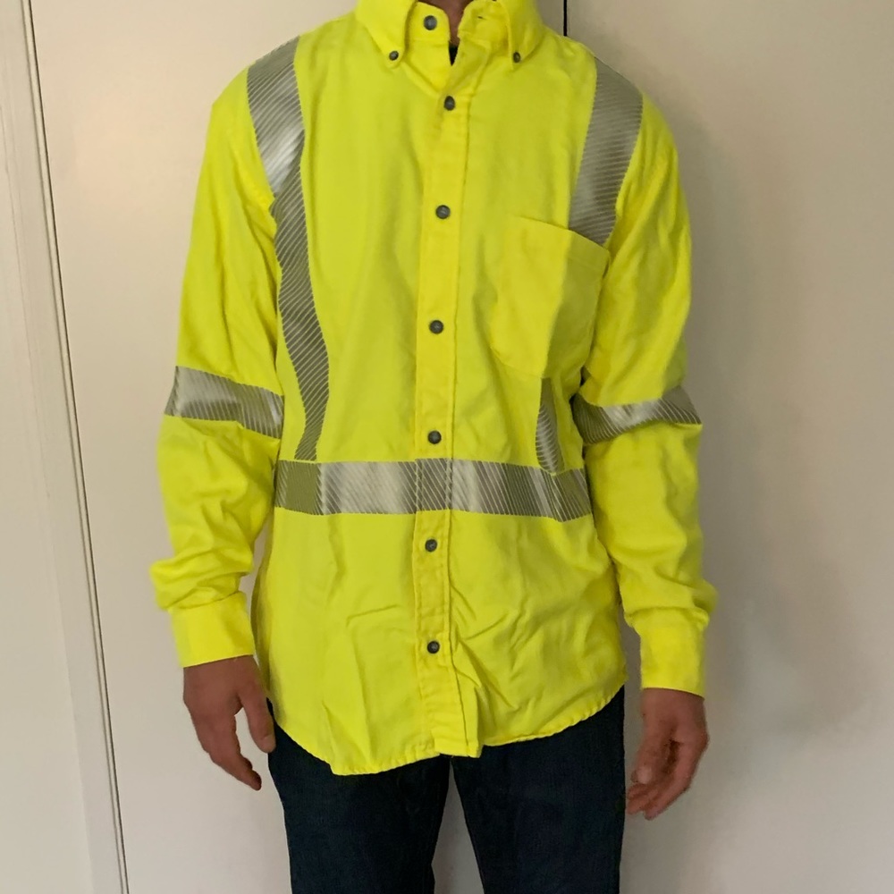 Vizable button down fire resistant shirts